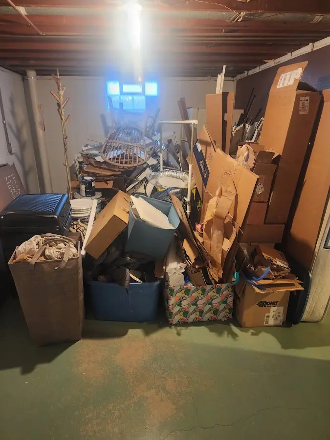 Roll-off dumpster container at job site for Roll Off Dumpster Rental in Somerset